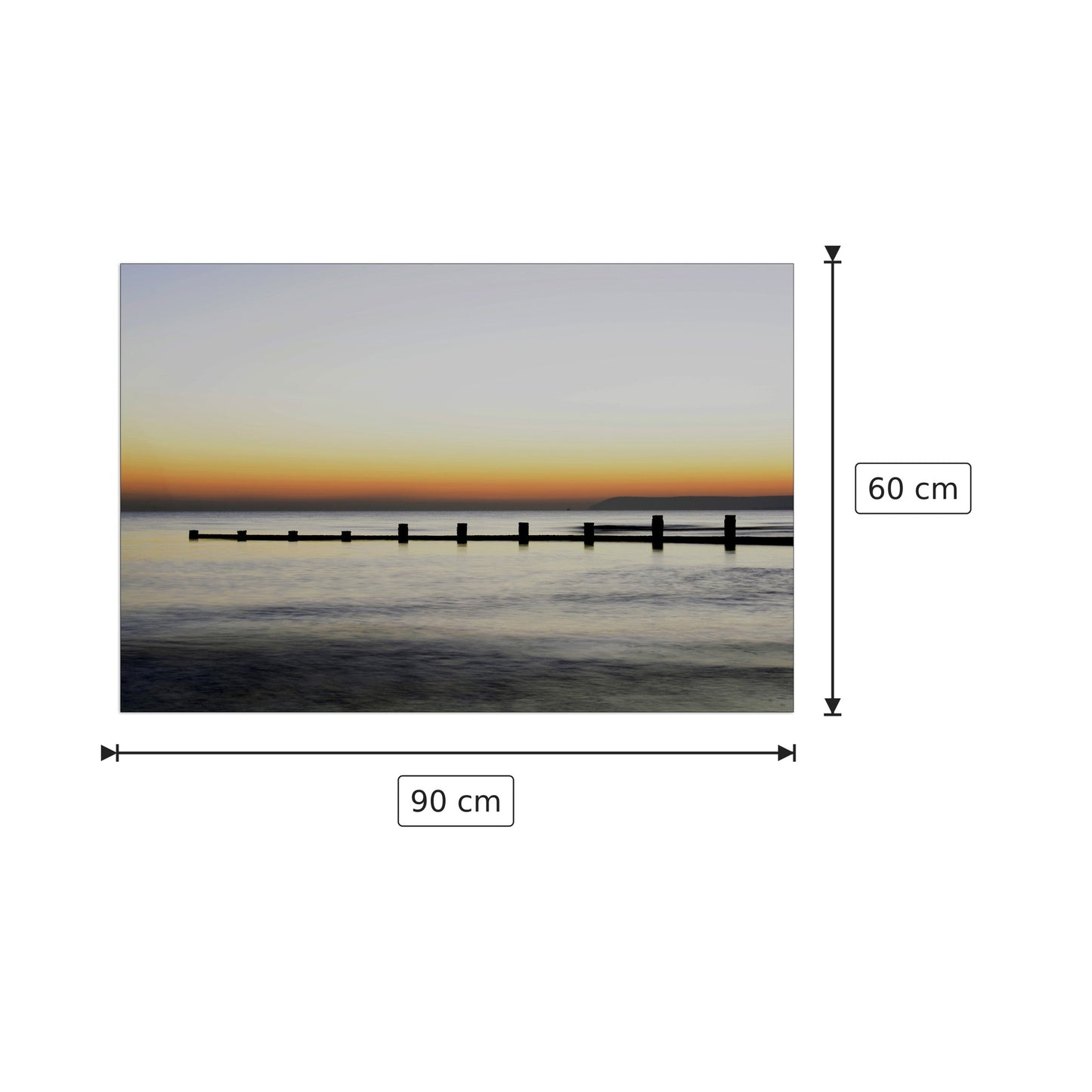 Tramonto - Art Studio - cm 90x60 - Pannello in MDF