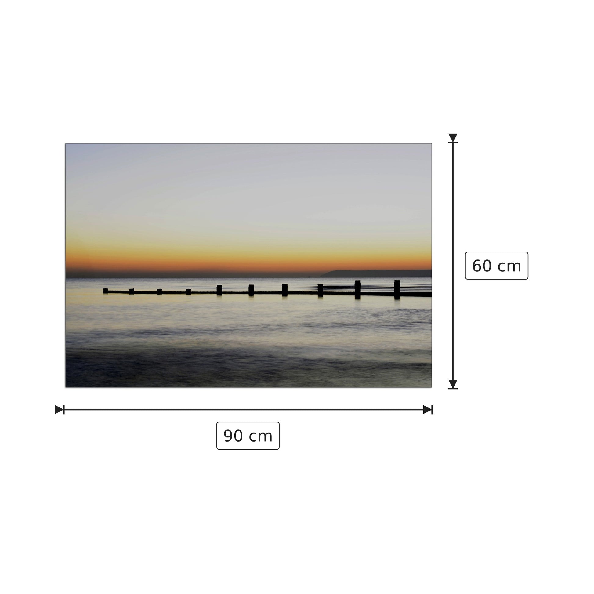 Tramonto - Art Studio - cm 90x60 - Pannello in MDF