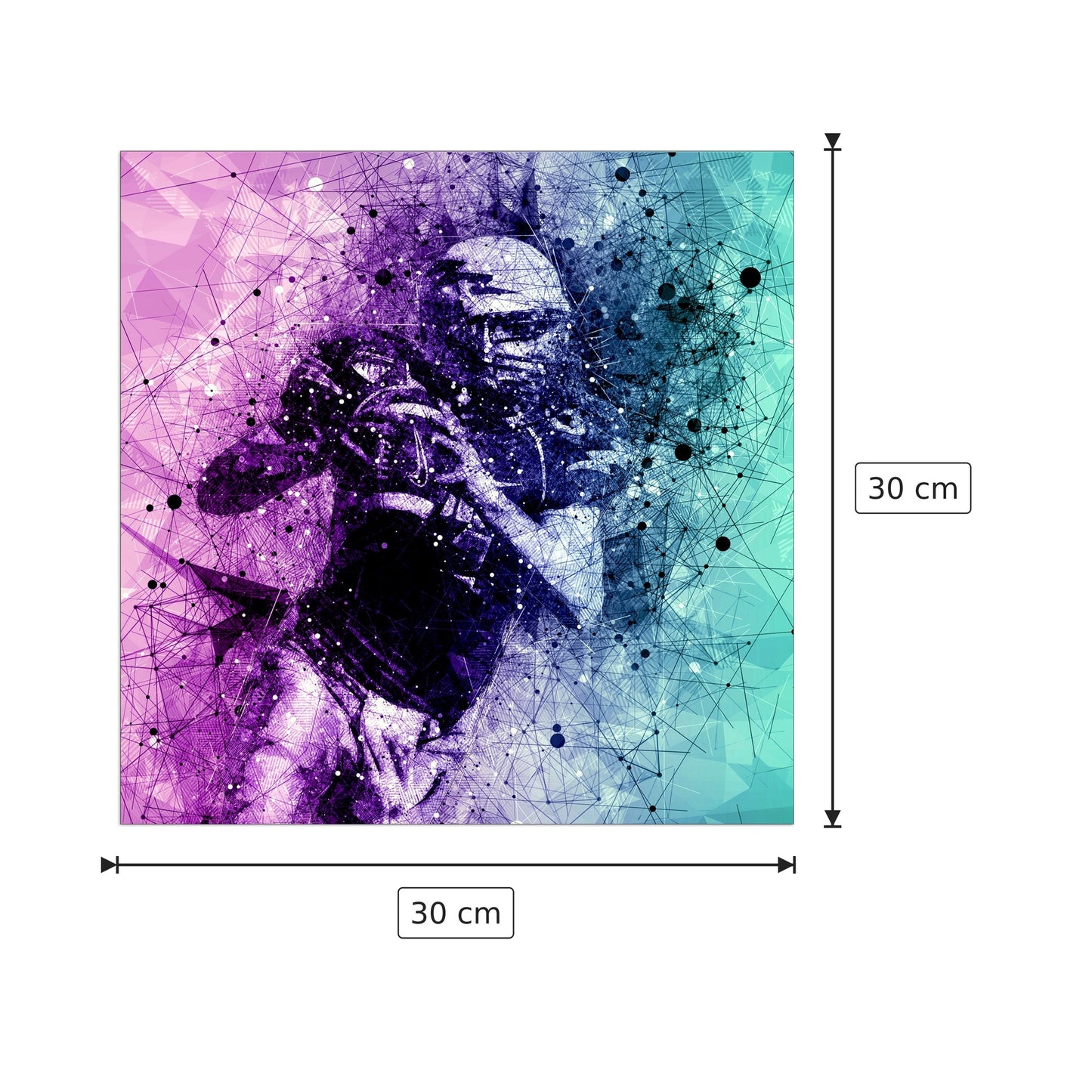 Calcio - Art Studio - cm 30x30 - Pannello in MDF