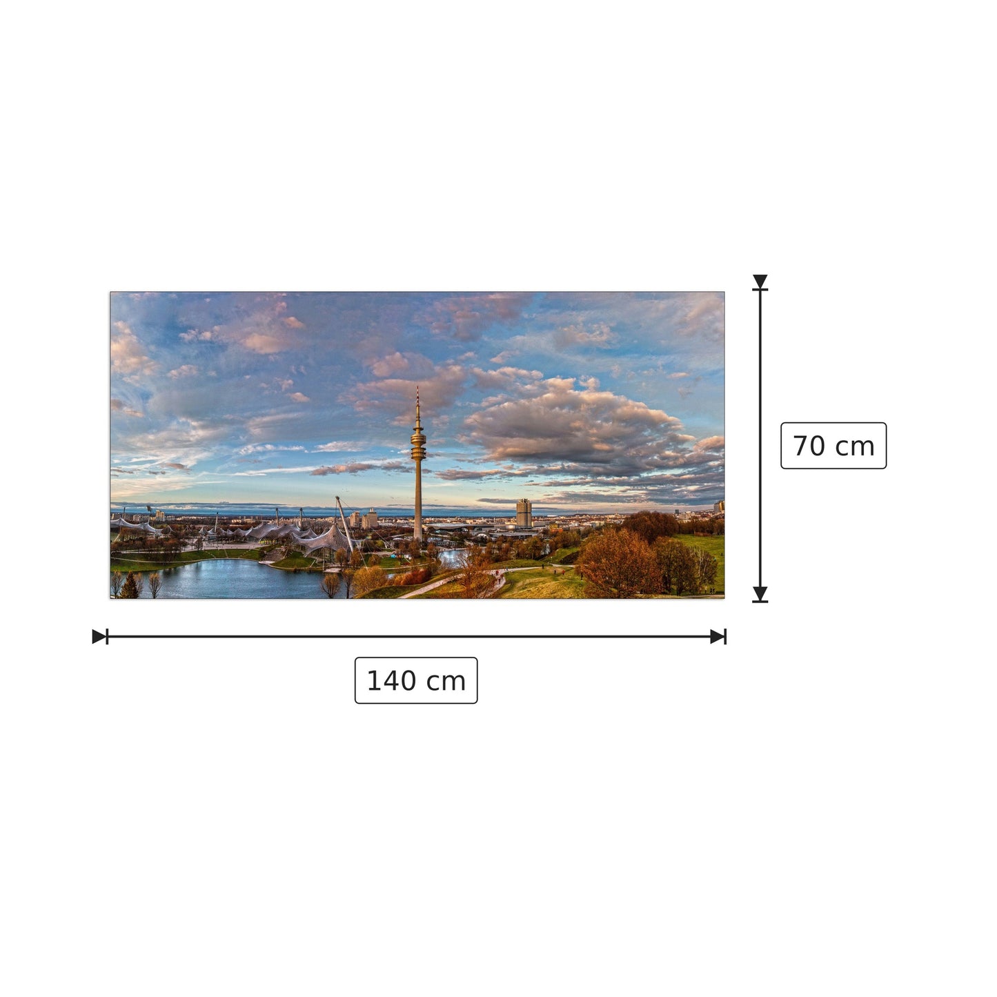 Monaco - Art Studio - cm 140x70 - Pannello in MDF