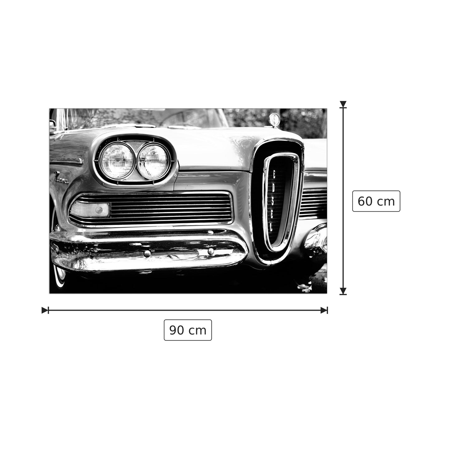 Auto d'epoca - Art Studio - cm 90x60 - Pannello in MDF