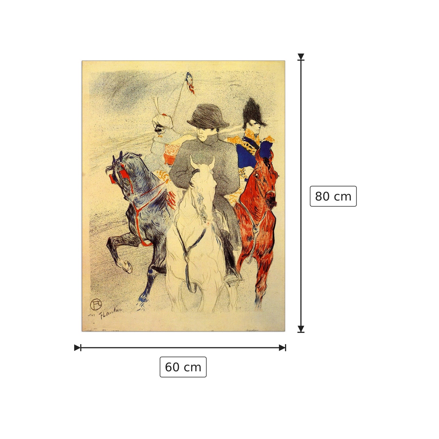 Napoleone - Toulouse-Lautrec - cm 60x80 - Pannello in MDF