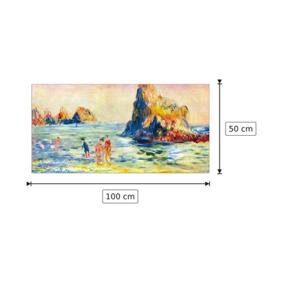 Scogliere di Guernsey - Renoir Pierre-Auguste - cm 100x50 - Pannello in MDF