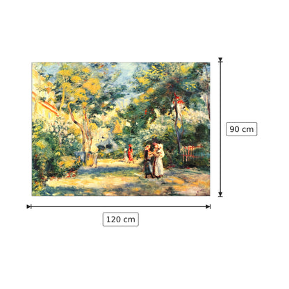 Figure nel giardino - Renoir Pierre-Auguste - cm 120x90 - Pannello in MDF