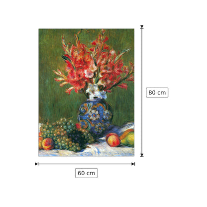 Fiori e frutta - Renoir Pierre-Auguste - cm 60x80 - Pannello in MDF