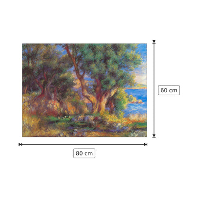 Paesaggio a Mentone - Renoir Pierre-Auguste - cm 80x60 - Pannello in MDF