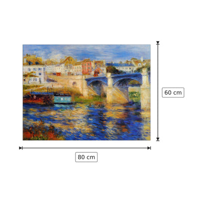 Le Pont de Chatou - Renoir Pierre-Auguste - cm 80x60 - Pannello in MDF