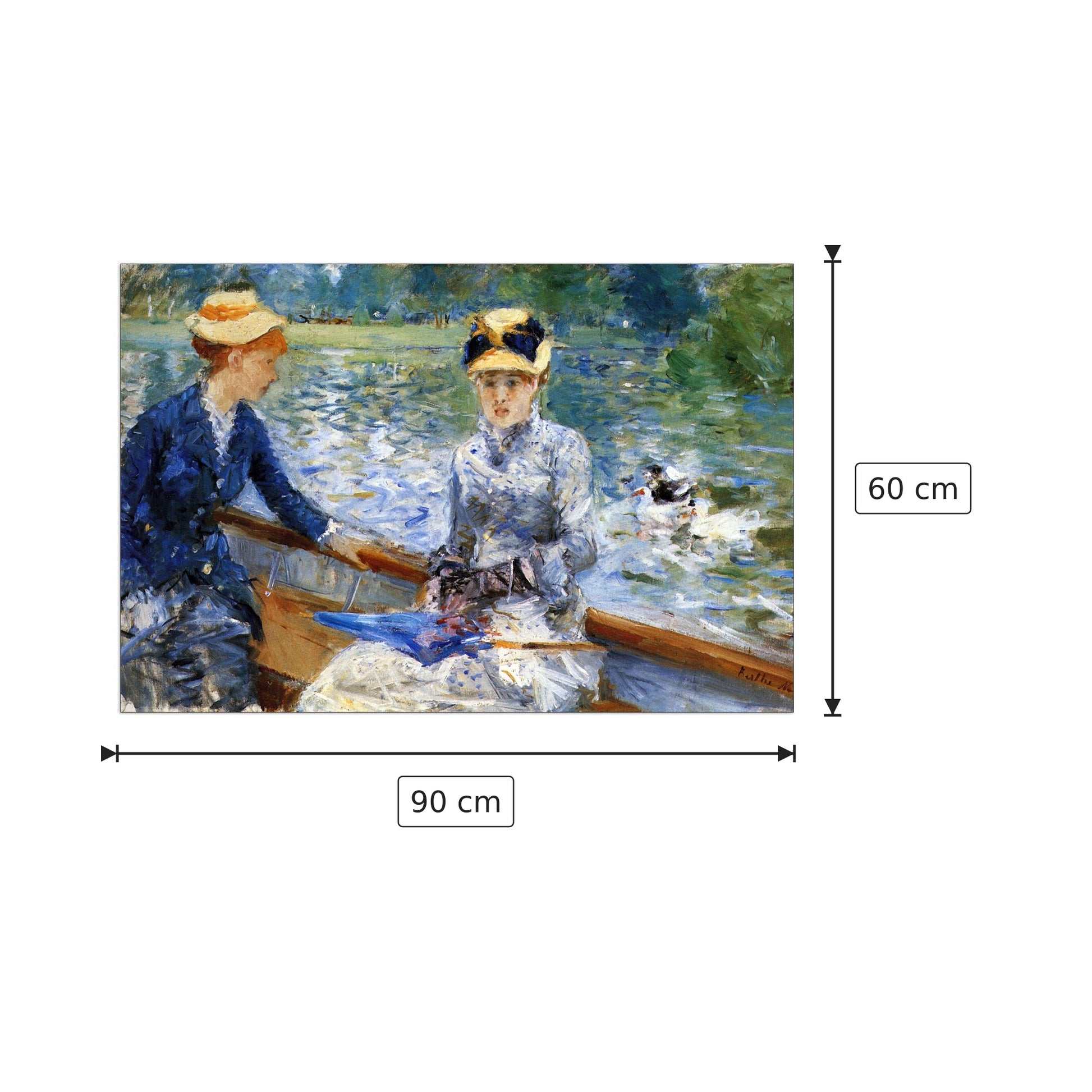 Giorno d'estate - Renoir Pierre-Auguste - cm 90x60 - Pannello in MDF