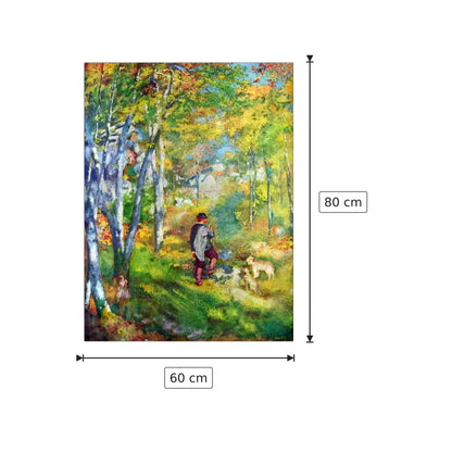 Giovane uomo nella foresta di Fontainebleau - Renoir Pierre-Auguste - cm 60x80 - Pannello in MDF