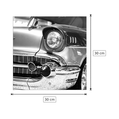 Vecchia auto americana - Art Studio - cm 30x30 - Pannello in MDF