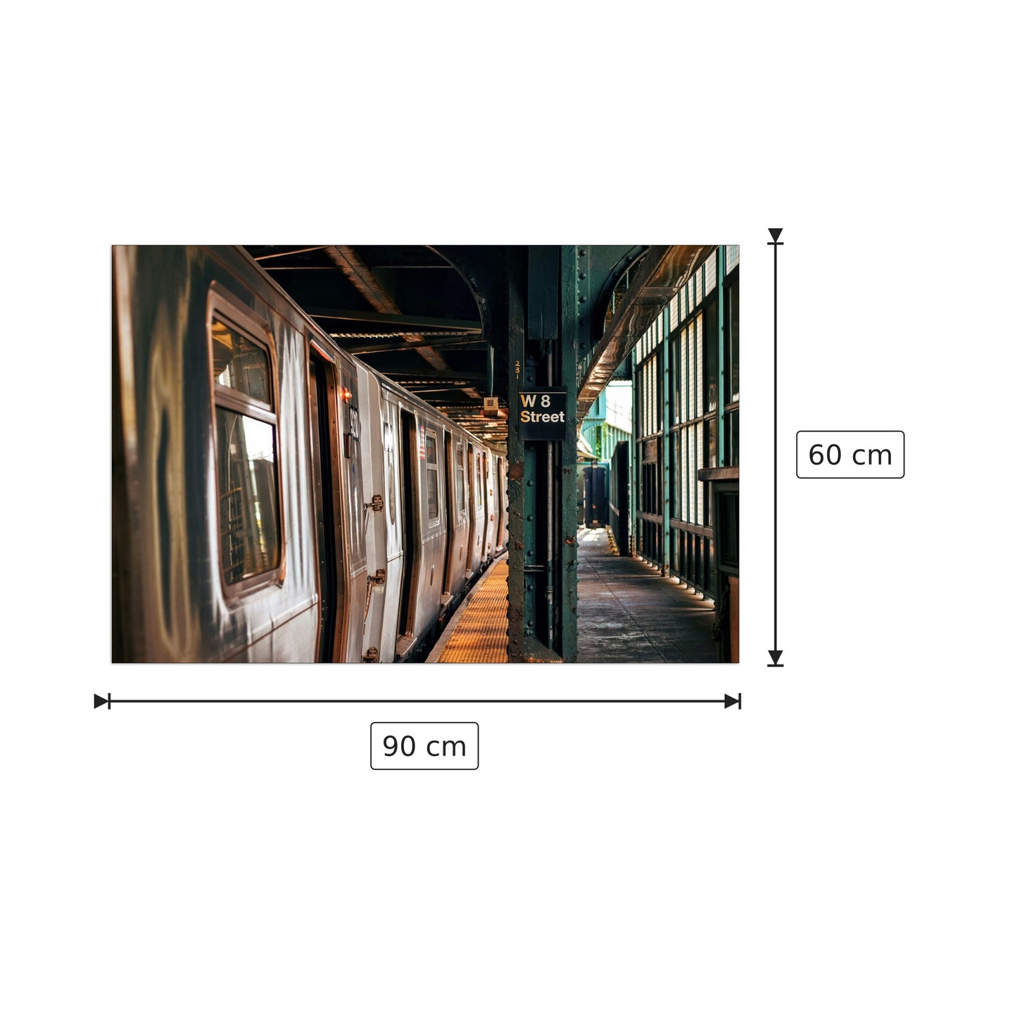 Metrò - Art Studio - cm 90x60 - Pannello in MDF