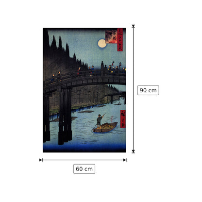 Cantieri di bambù - Hiroshige Utagawa - cm 60x90 - Pannello in MDF