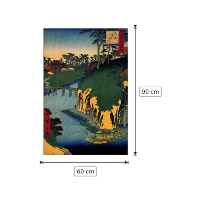Takinogawa - Hiroshige Utagawa - cm 60x90 - Pannello in MDF