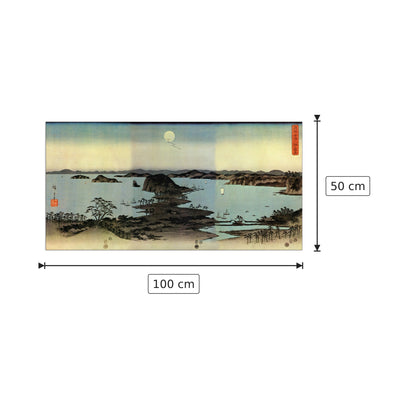 Paesaggio marino - Hiroshige Utagawa - cm 100x50 - Pannello in MDF