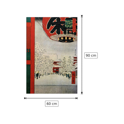Tempio - Hiroshige Utagawa - cm 60x90 - Pannello in MDF