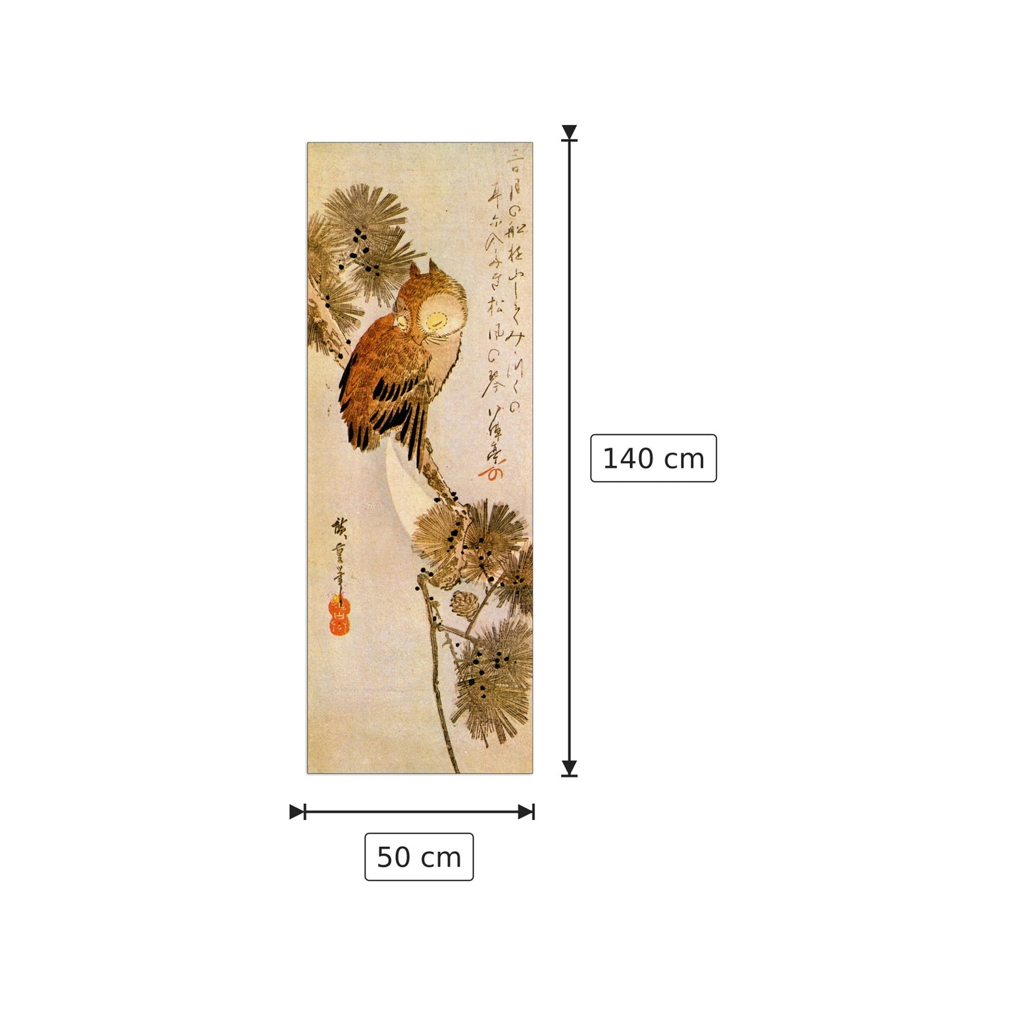 Senza titolo - Hiroshige Utagawa - cm 50x140 - Pannello in MDF