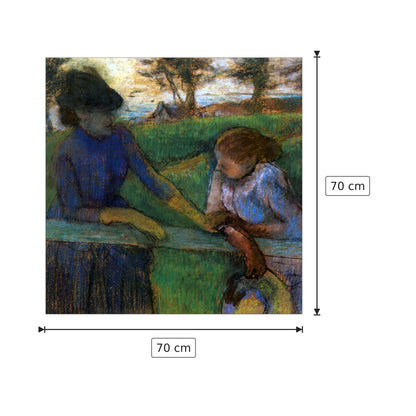 Conversazione - Degas Edgar - cm 70x70 - Pannello in MDF