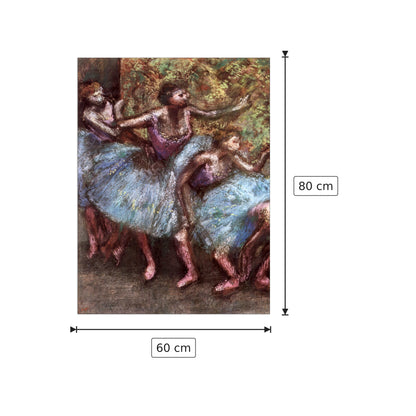 Quattro ballerine dietro le quinte - Degas Edgar - cm 60x80 - Pannello in MDF