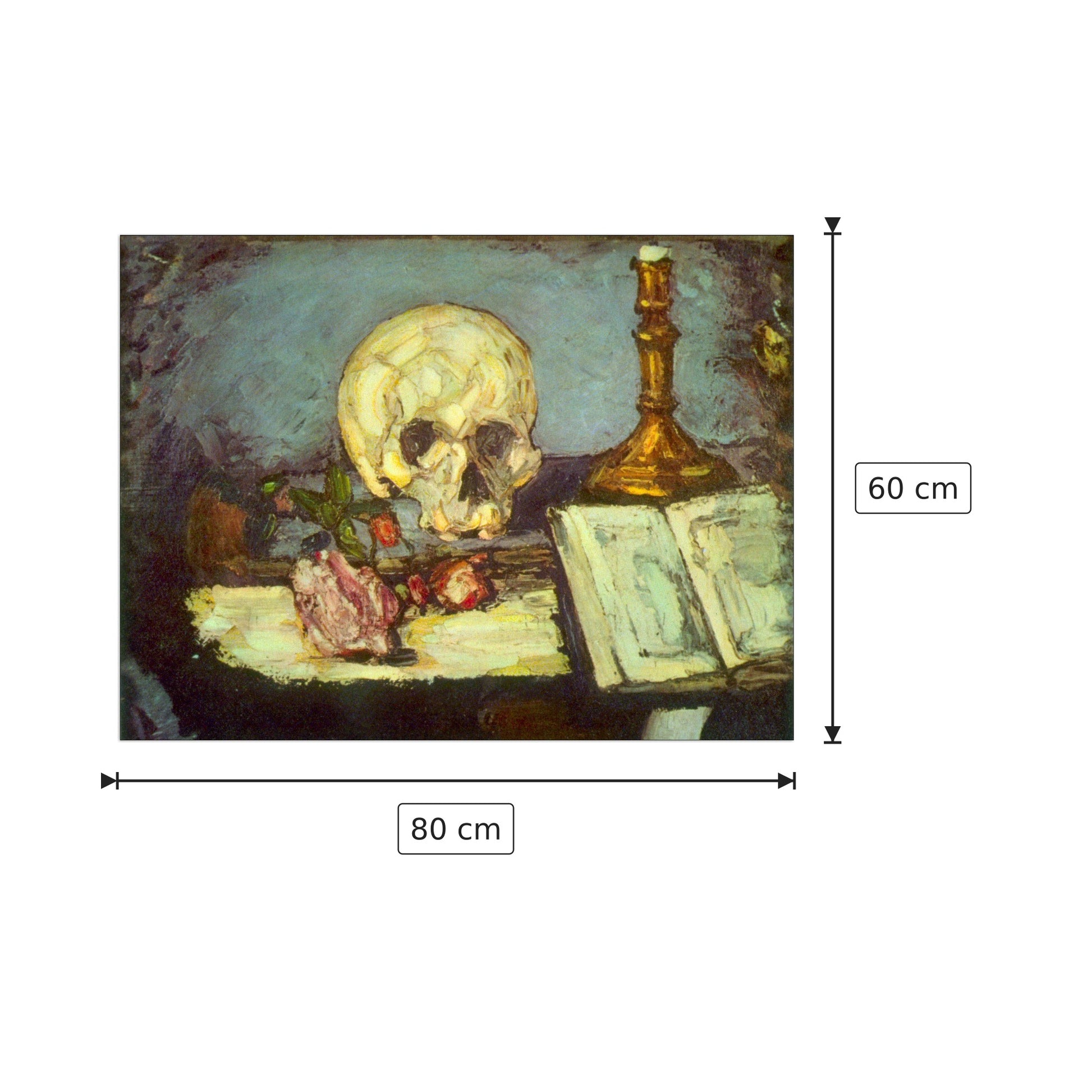 Teschio - Degas Edgar - cm 80x60 - Pannello in MDF