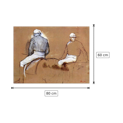 Due fantini - Degas Edgar - cm 80x60 - Pannello in MDF