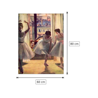 Tre ballerine in sala di prova - Degas Edgar - cm 60x80 - Pannello in MDF