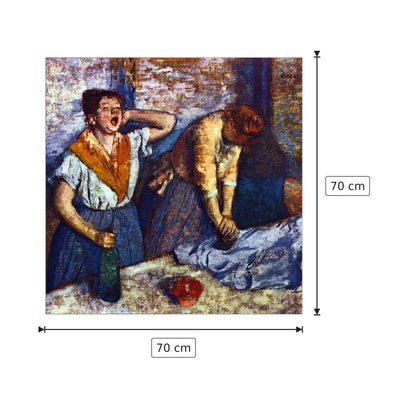 Due donne che puliscono - Degas Edgar - cm 70x70 - Pannello in MDF