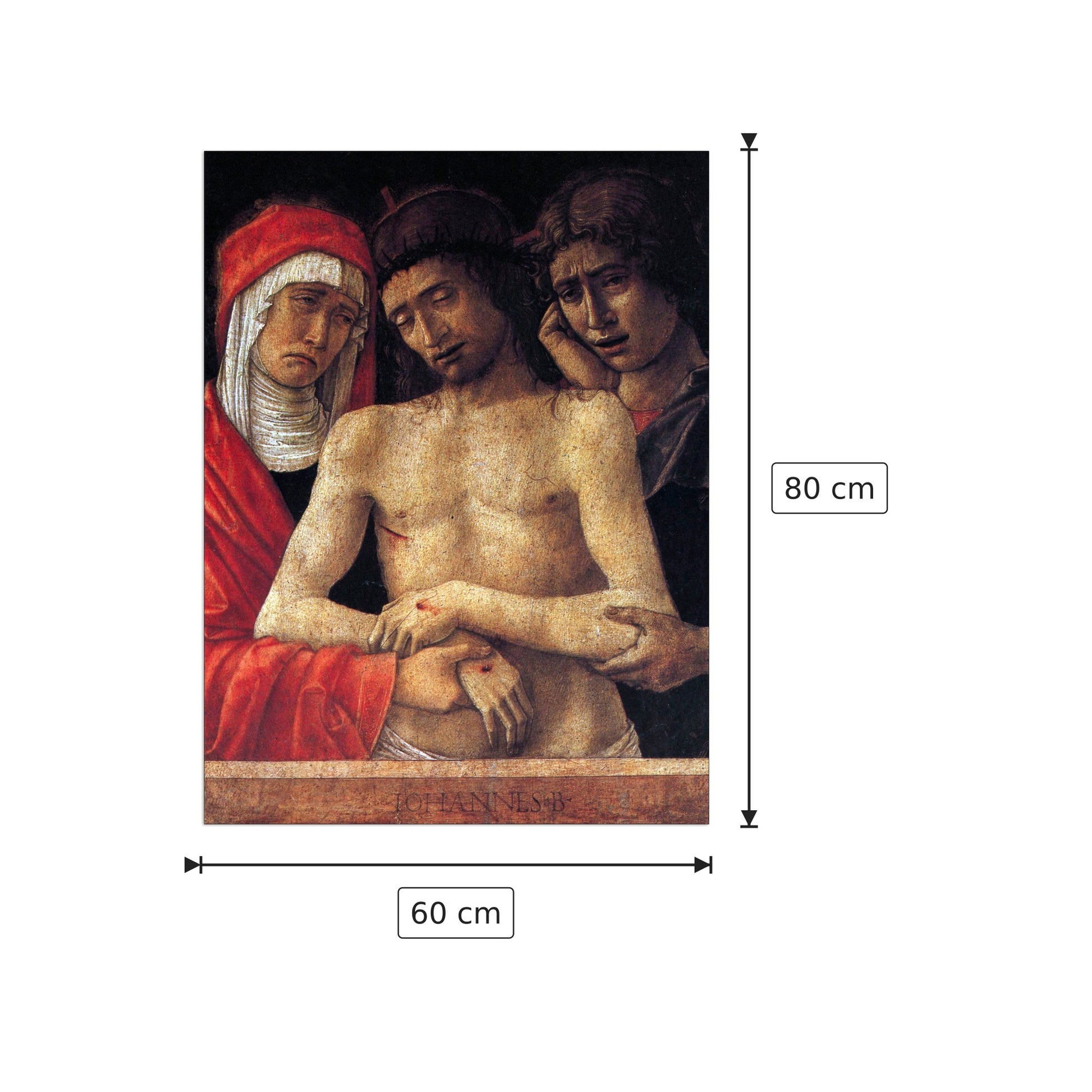 Pietà II - Bellini Giovanni - cm 60x80 - Pannello in MDF
