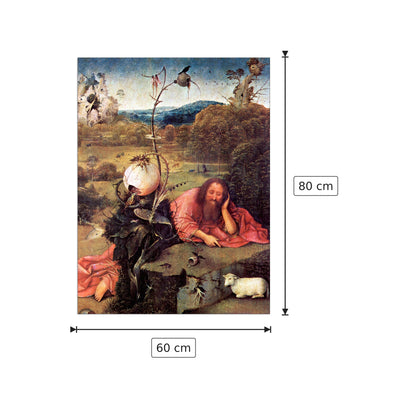 San Giovanni Battista meditante - Bosch Hieronymus - cm 60x80 - Pannello in MDF