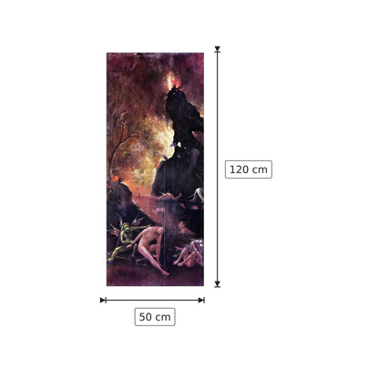 L'inferno del riposo - Bosch Hieronymus - cm 50x120 - Pannello in MDF