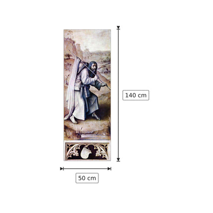 Trittico della corte del mondo - Santiago di Compostela - Bosch Hieronymus - cm 50x140 - Pannello in MDF