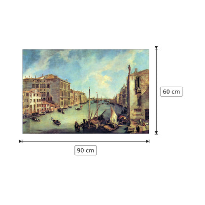 Canal Grande a San Vio - Canaletto - cm 90x60 - Pannello in MDF