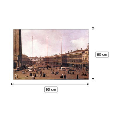 Piazza San Marco I - Canaletto - cm 90x60 - Pannello in MDF