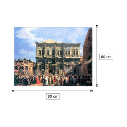 Festa di San Rocco - Canaletto - cm 80x60 - Pannello in MDF