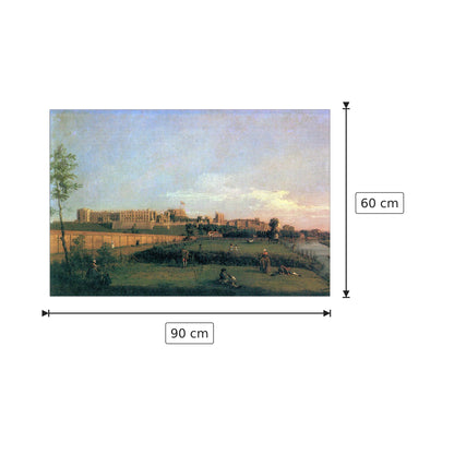 Castello di Windsor - Canaletto - cm 90x60 - Pannello in MDF
