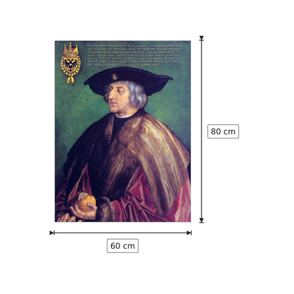 Ritratto di Massimiliano I - Albrecht Dürer - cm 60x80 - Pannello in MDF