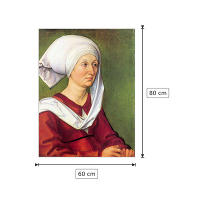 Ritratto di Barbara Dürer - Albrecht Dürer - cm 60x80 - Pannello in MDF