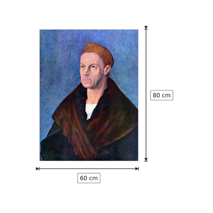 Ritratto di Jakob Fugger - Albrecht Dürer - cm 60x80 - Pannello in MDF