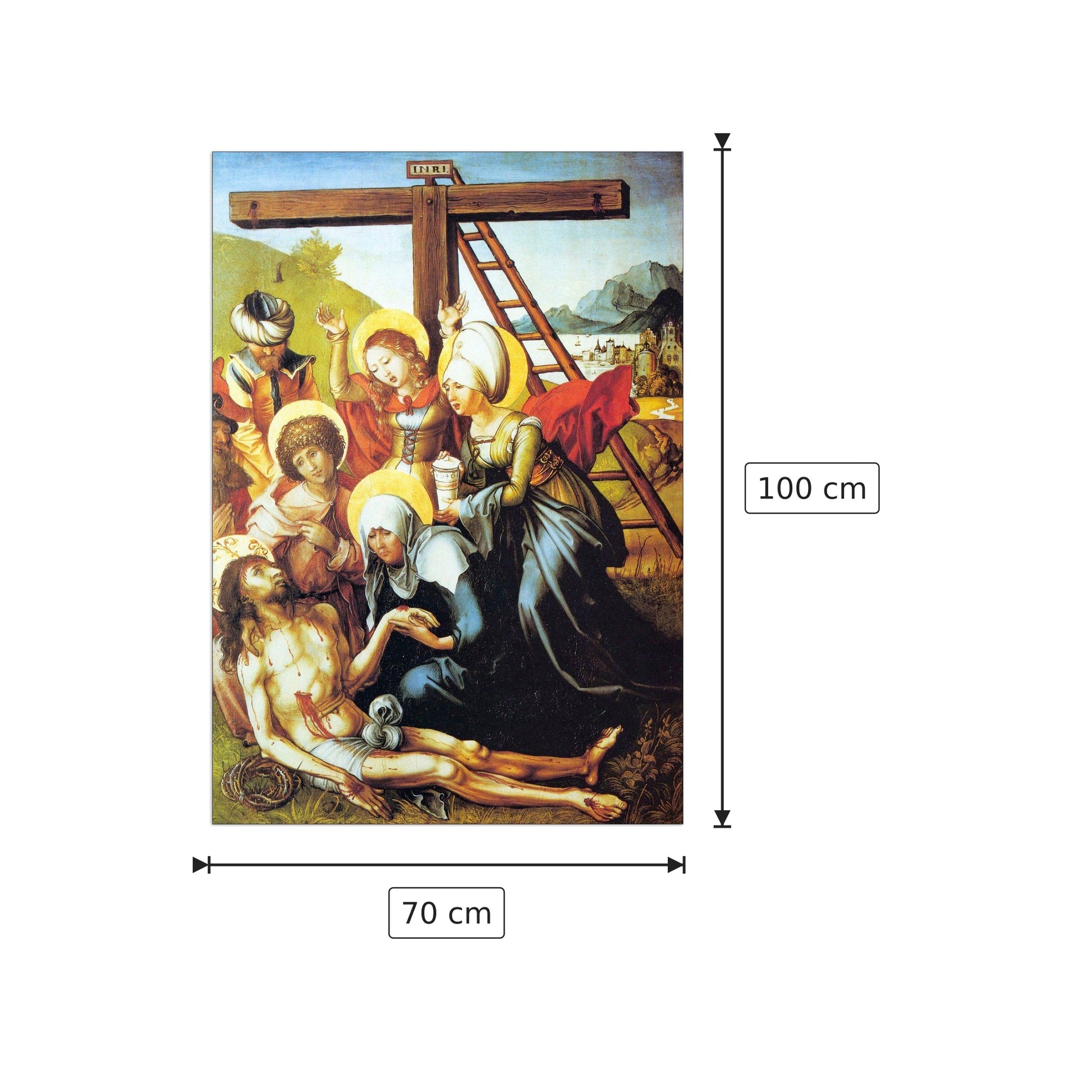 I sette dolori di Maria - Lamento di Cristo - Albrecht Dürer - cm 70x100 - Pannello in MDF