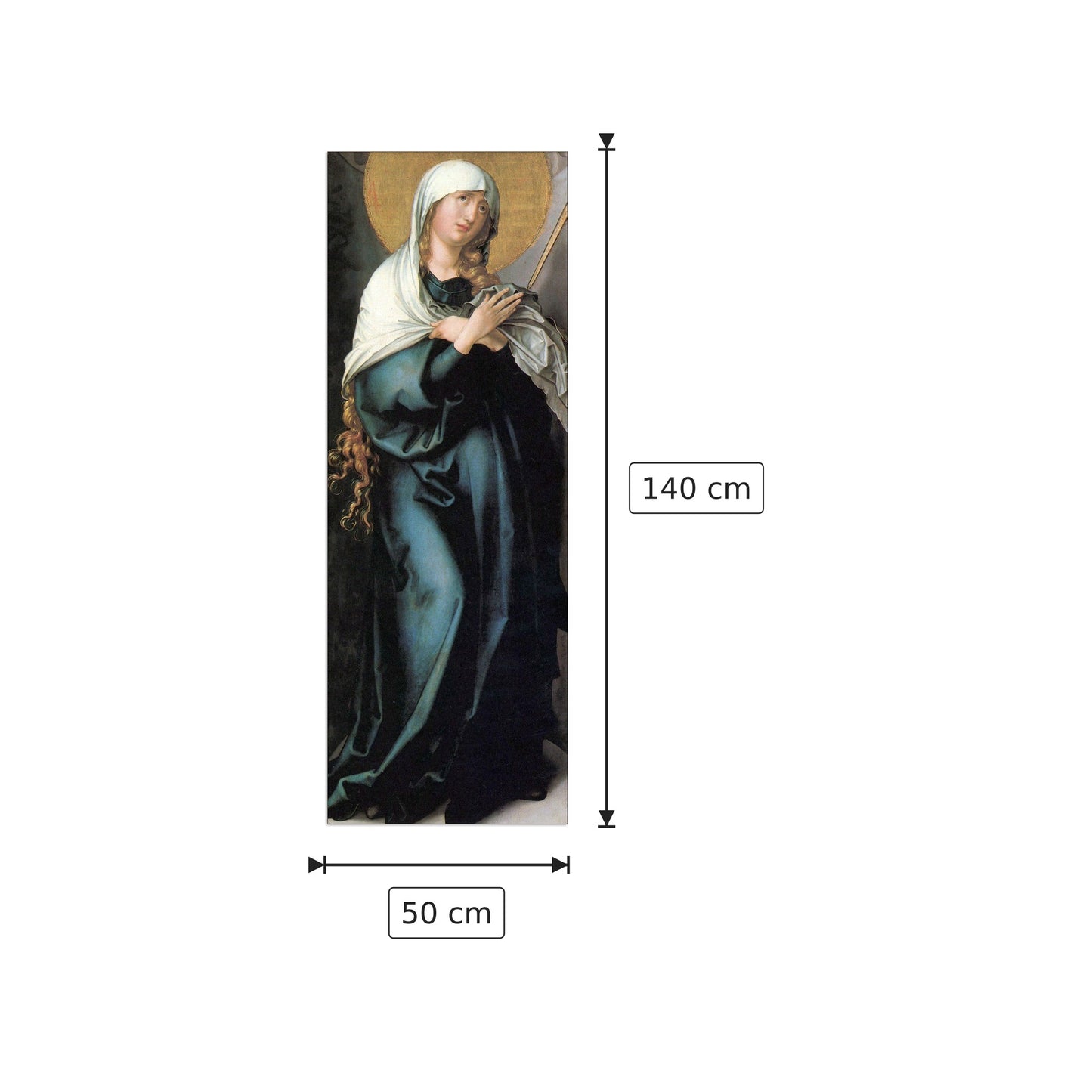 I sette dolori di Maria - Addolorata - Albrecht Dürer - cm 50x140 - Pannello in MDF