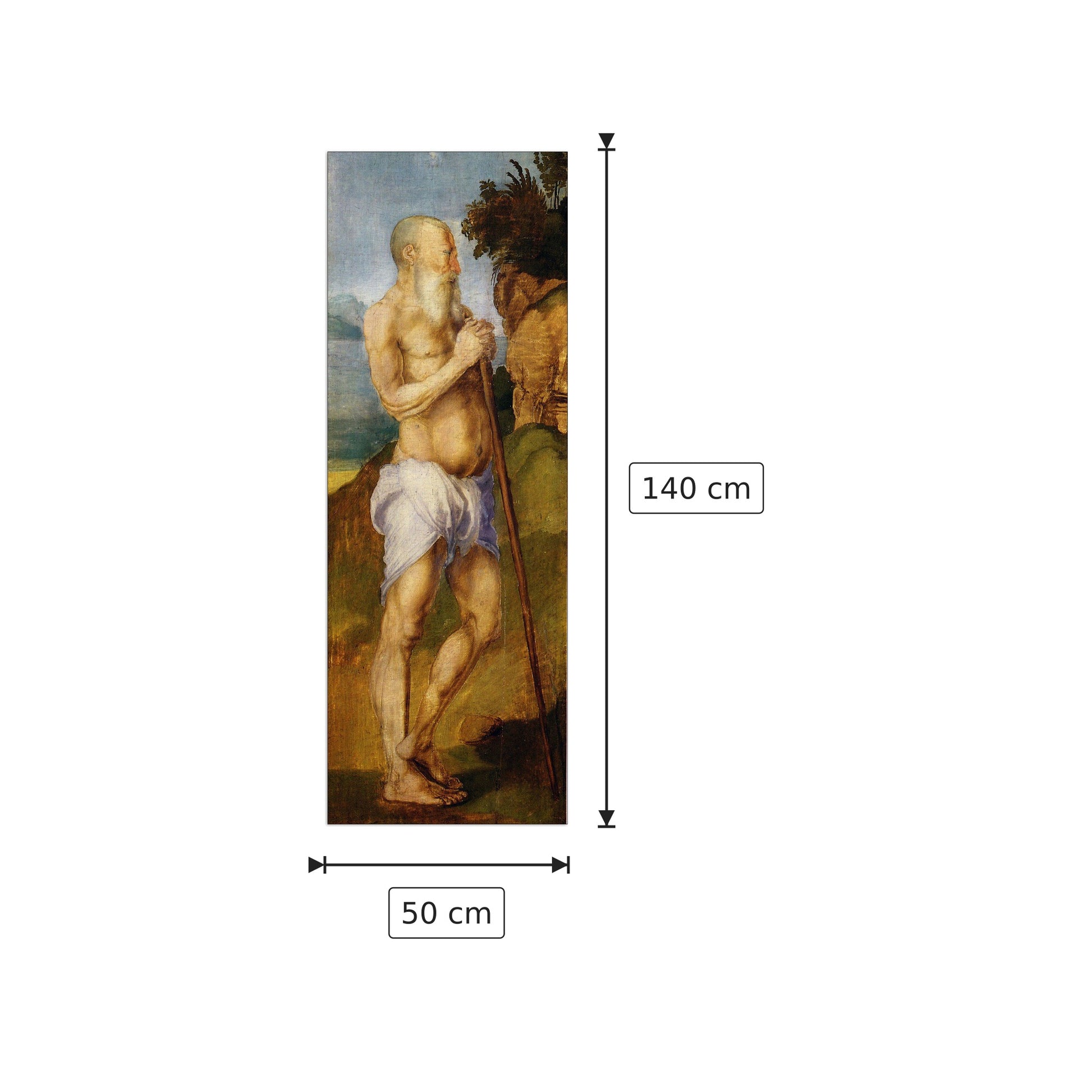 Sant'Onofrio - Albrecht Dürer - cm 50x140 - Pannello in MDF
