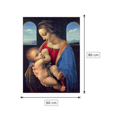 Madonna - Da Vinci Leonardo - cm 60x80 - Pannello in MDF