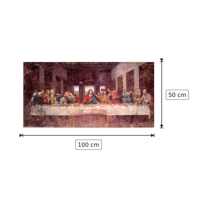 L'ultima cena - Da Vinci Leonardo - cm 100x50 - Pannello in MDF