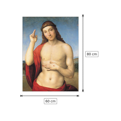 cristo benedicente - Sanzio Raffaello - cm 60x80 - Pannello in MDF