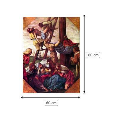 Deposizione di Cristo - Tintoretto - cm 60x80 - Pannello in MDF