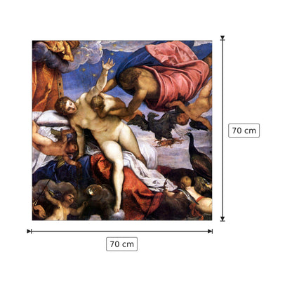 Origine della via lattea - Tintoretto - cm 70x70 - Pannello in MDF