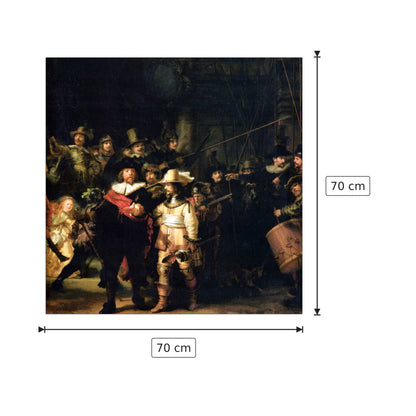 Ronda di notte - Rembrandt - cm 70x70 - Pannello in MDF