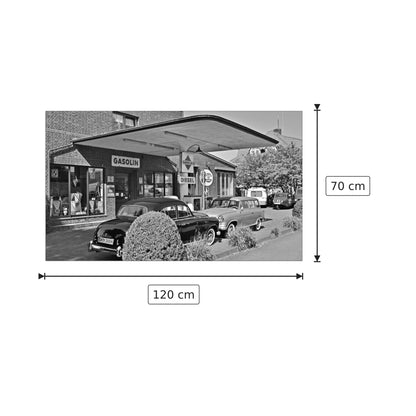 Distributori di benzina - Art Studio - cm 120x70 - Pannello in MDF
