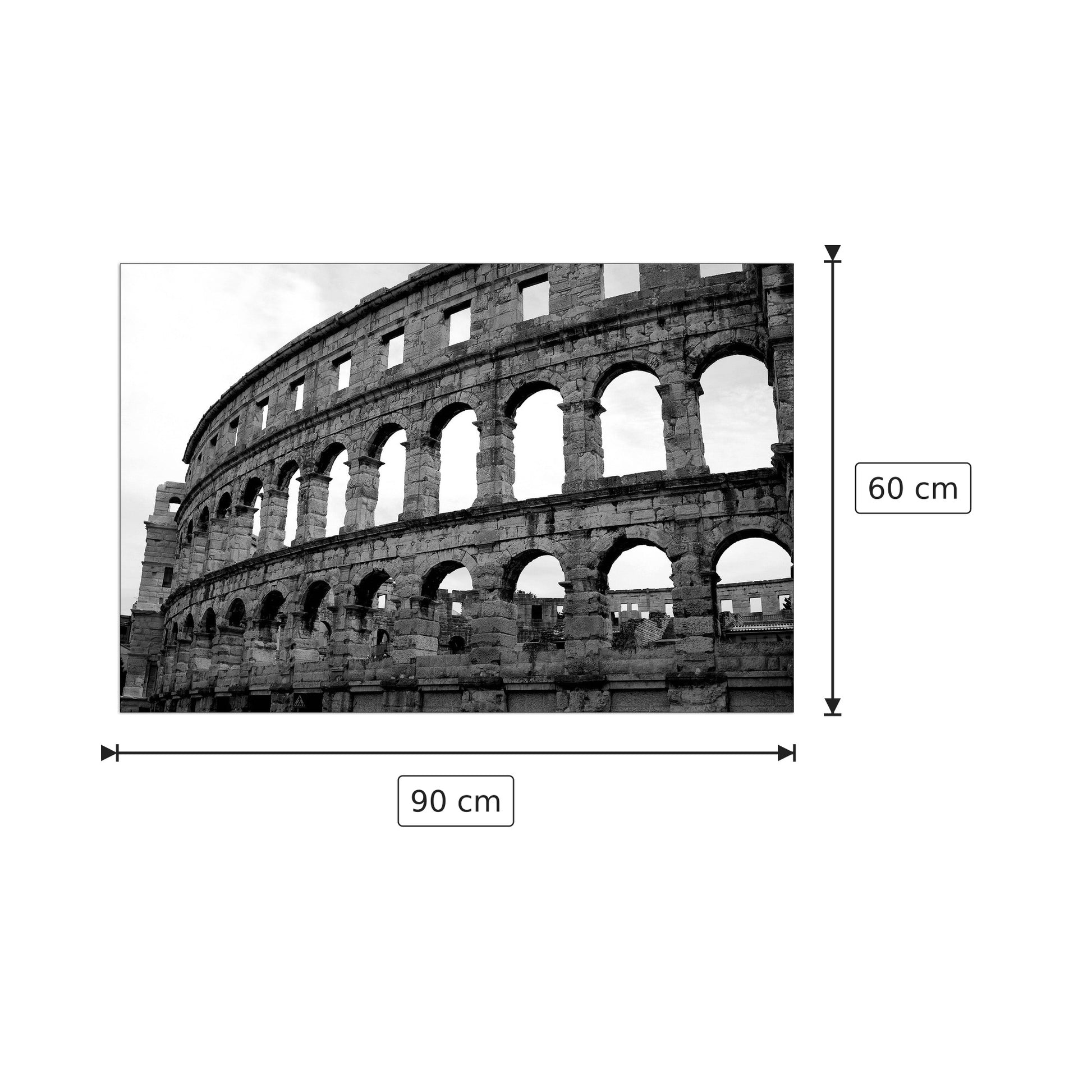 Colosseo - Art Studio - cm 90x60 - Pannello in MDF