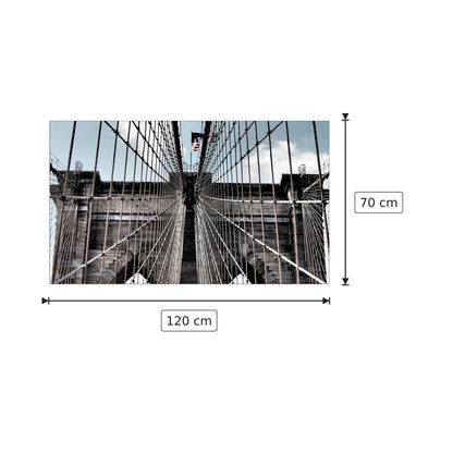 Brooklyn Bridge - Art Studio - cm 120x70 - Pannello in MDF