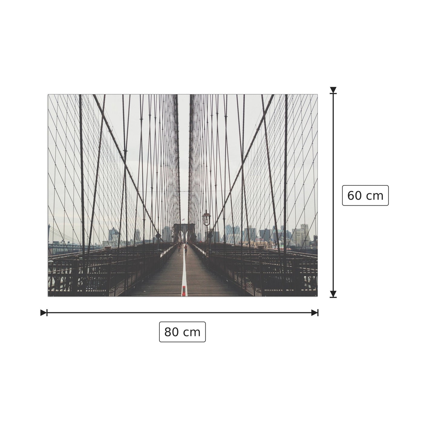 Brooklyn Bridge - Art Studio - cm 80x60 - Pannello in MDF